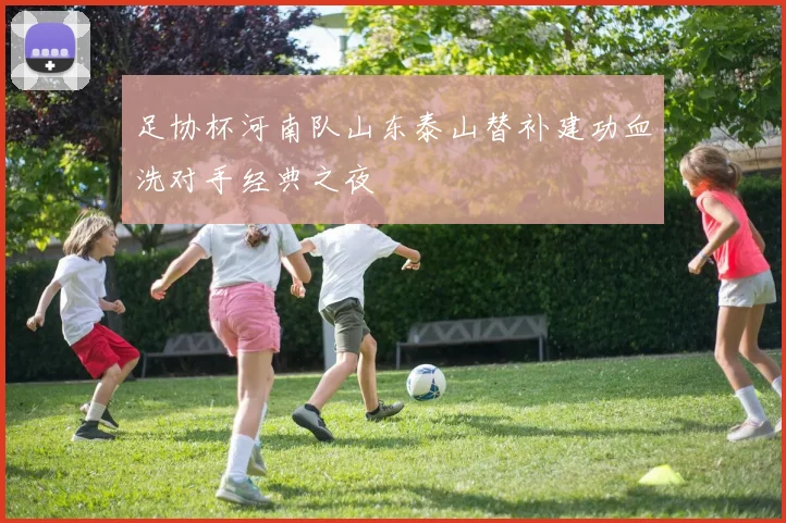 足协杯河南队山东泰山替补建功血洗对手经典之夜